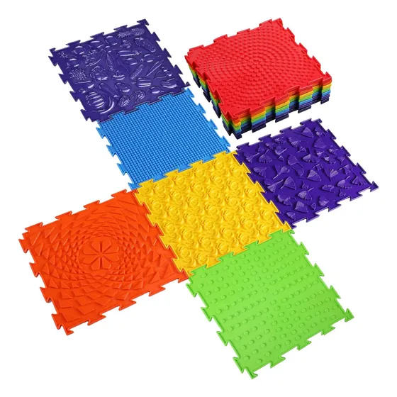 Alfombras De Juego Sensorial Para Niños Autismo, 7 Pcs