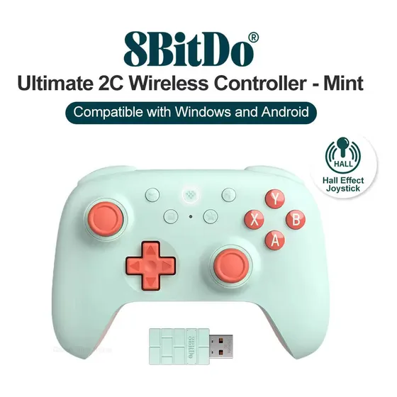 Control Inalambrico 8bitdo Hall Effect Bluetooth Android Pc
