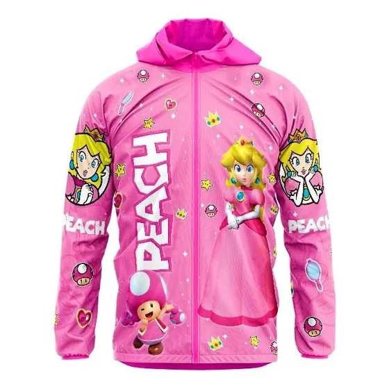 Chaqueta Antifluido De Princesa Peach Para Niñas 