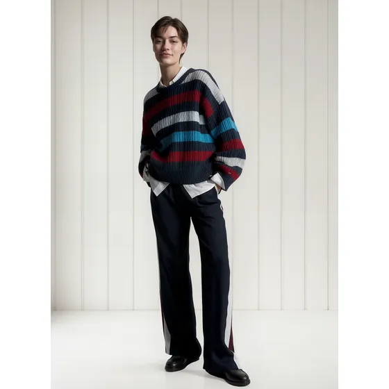 Saco Con Estampado De Rayas Para Mujer Tommy Hilfiger