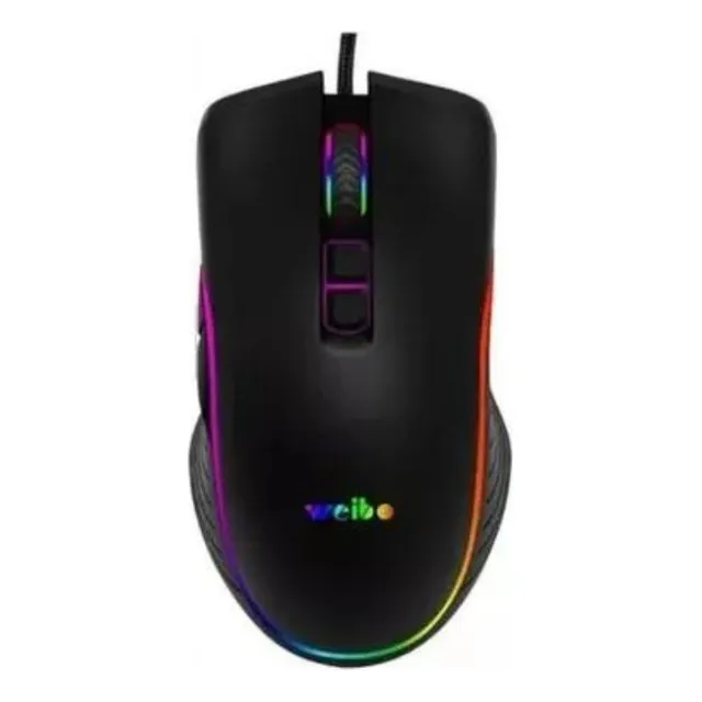 Mouse Gamer 7 Botones Con Luces Led Weibo S320