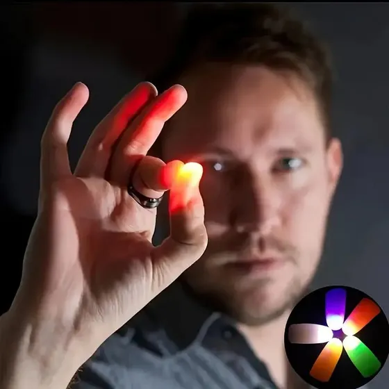 Broma 2 Piezas Truco Del Pulgar Mágico Iluminado Indigo72