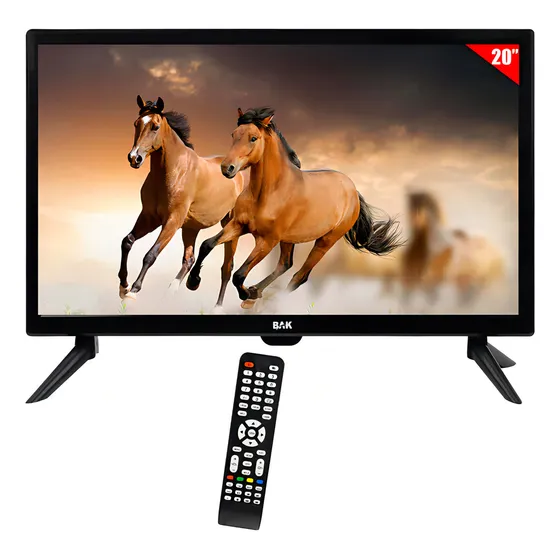 Tv Led 20 Bak Bk-20d Hd Hdmi / Usb Com Conversor Digital