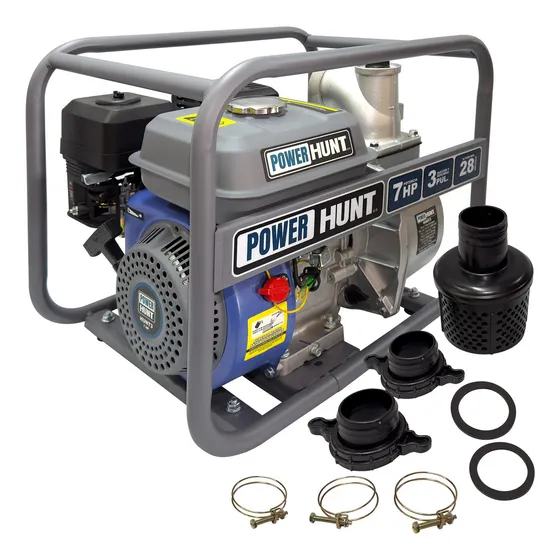 Motobomba Bomba De Agua A Gasolina 3x3 Power Hunt 7hp Riego