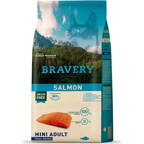 Bravery Salmon Mini Adulto razas pequeñas 2kg | Cuotas sin interés