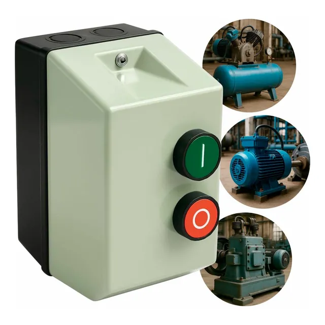 Chave Magnética De Partida Motor Trifásico 220v 5cv 12-18a