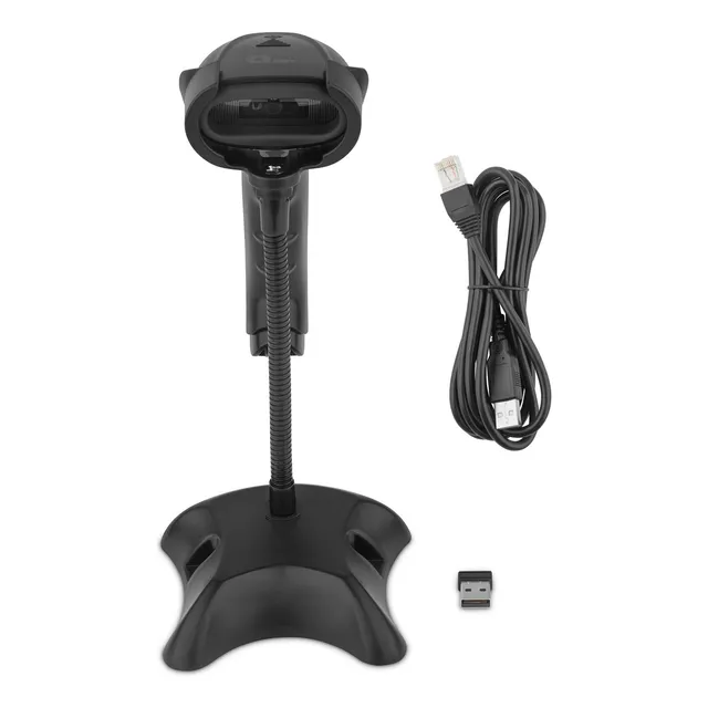 Qian Lector De Codigos De Barras Inalambrico 1d/2d Alcance 90 Metros Ergonomico Usb 2.4g Compatible Con Mac/windows/android/linux/ios Para Supermercados, Restaurantes, Almacenes, Libreria, Qob-2duwy