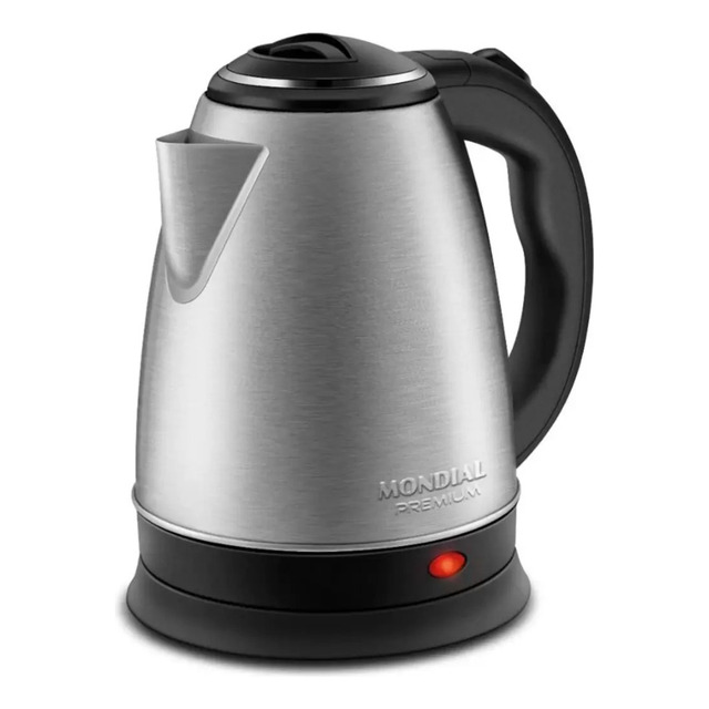 Chaleira Elétrica Térmica Ce-06 Pratic Inox 2 Litros Mondial Cor Preto E Inox 220v Chaleira Elétrica Térmica Ce-06 Pratic Inox 2 Litros Mondial Cor Preto E Inox 220v