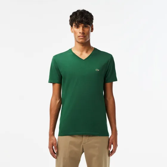 Remera De Hombre Lacoste Cuello En V Th6710