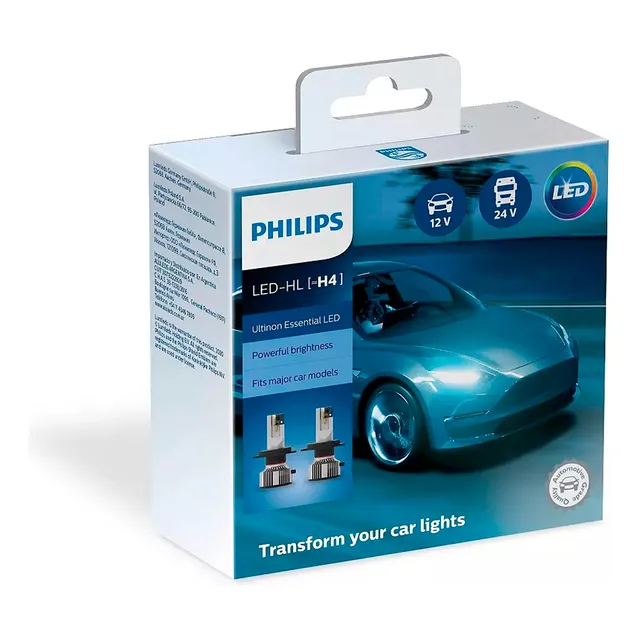 Lampara Philips Kit Led H4 12-24v 1500lm Ultinon Essential