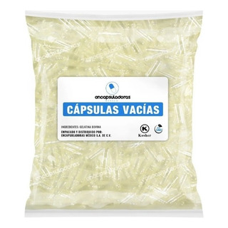 Capsulas Vacias #1 Millar, Transparente Color Natural Capsulas Vacias #1 Millar, Transparente Color Natural
