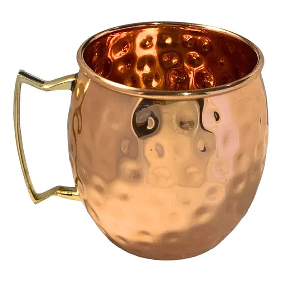 Mug Martillado Taza Vaso En Cobre Moscow Mule 500 Ml