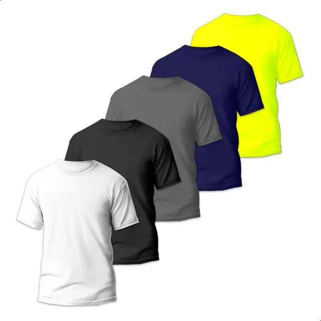 Kit 5 Camisetas BĂĄsicas Masculina Dry Fit Lisa Tradicional Kit 5 Camisetas BĂĄsicas Masculina Dry Fit Lisa Tradicional