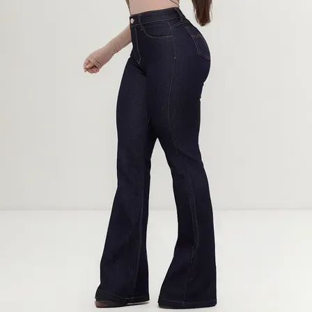 Calça Country Feminina Rodeio Premium Com Elastano Cintura