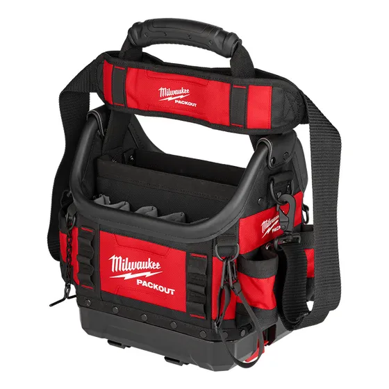 Bolso Abierto Estructurado Porta Herramientas Milwaukee 10" Packout 4822-8311 Color Rojo