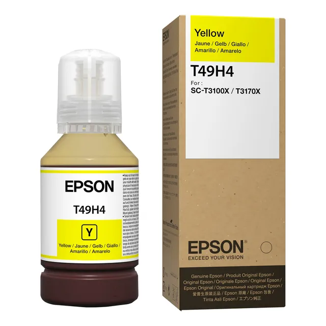 Tinta Epson T49h T49h400 Color Amarillo 140ml 1 Pieza