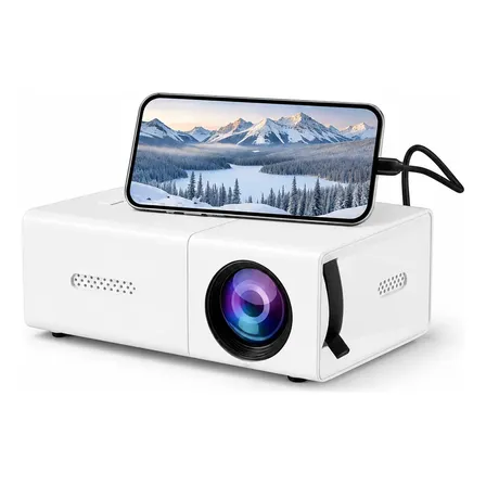 Mini Proyector Led Portátil 1080p Blanco