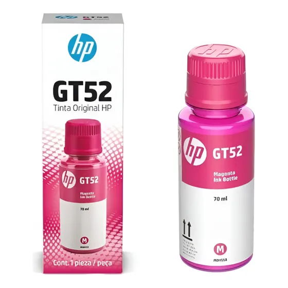 Tanque De Tinta Hp Gt52 Magenta, 70ml Magenta