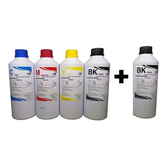 Tinta Recarga Botella T544 T504 T664 Negro 5x5l