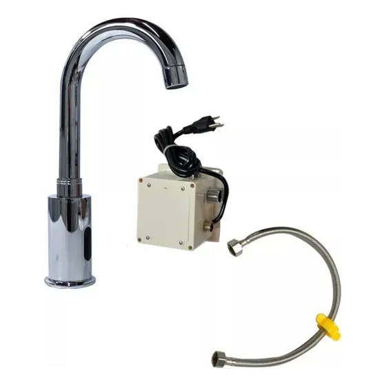 Llave Sensor Para Lavaplatos Cuello Ganso 
