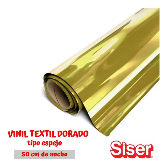 Vinil Textil Siser Easyweed Dorado Espejo 50.5 Cm X 1 M