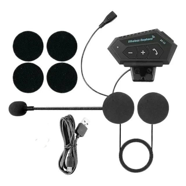 Auricular Manos Libres Para Casco Moto Microfono Bluetooth