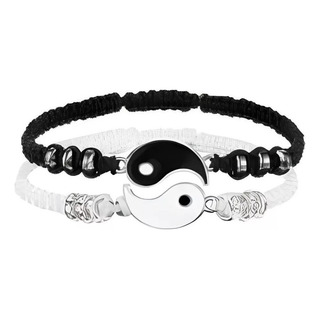 Conjunto De 2 Pulseiras Para Casais Ying Yang Boyfriend Love Conjunto De 2 Pulseiras Para Casais Ying Yang Boyfriend Love