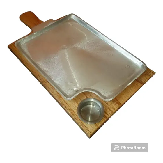 6 Tablas Churrásquera En Pino Y Parrilla Aluminio