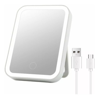 Espejo De Maquillaje Led De 3 Niveles Recargable Usb Espejo De Maquillaje Led De 3 Niveles Recargable Usb