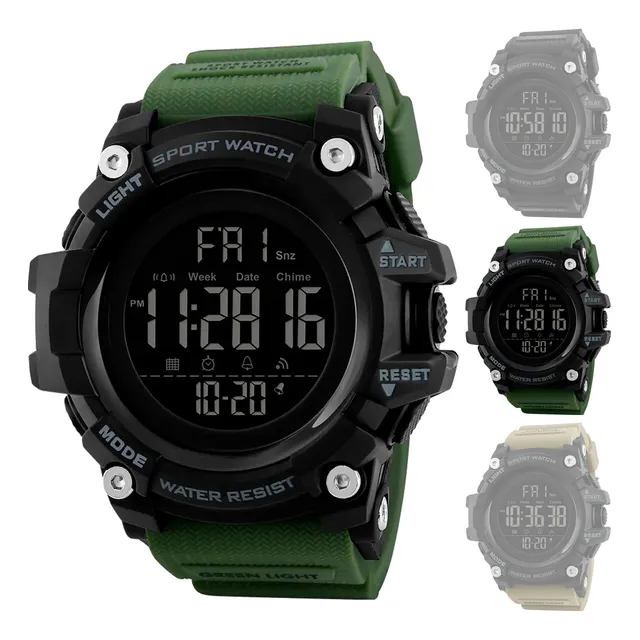 Reloj Táctico Masculino Funcional Duradero Marca Skmei 1384