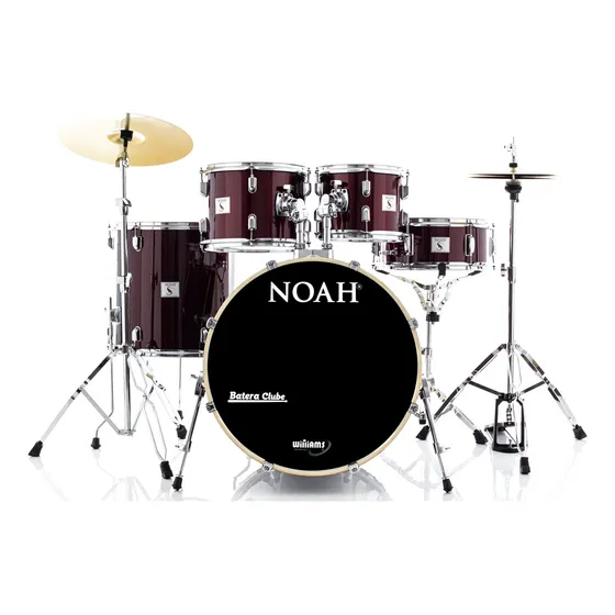 Bateria Noah Sc5 Series Metallic Wine 22,10,12,16 Completa