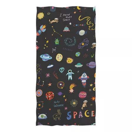 Naanle Doodles Cartoon Space Planets Cosmonauts Stars Patte.