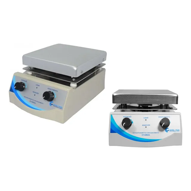 Agitador Magnetico Com Aquecimento 20l 2000rpm Aço Inox 110v