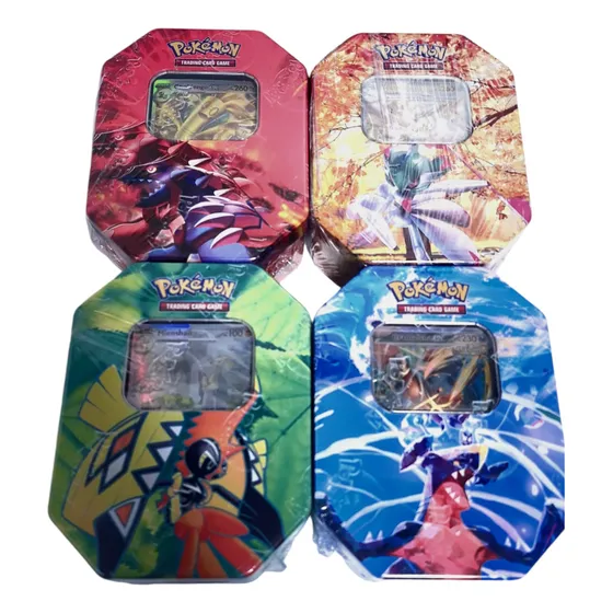Lata Pokemon Mazo De Cartas + Sobres Tcg Especiales