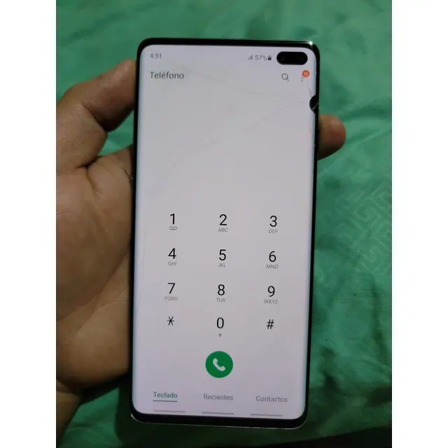 Galaxy S10 Plus Con Fisura Y Mancha No Afectan Nada, Libre