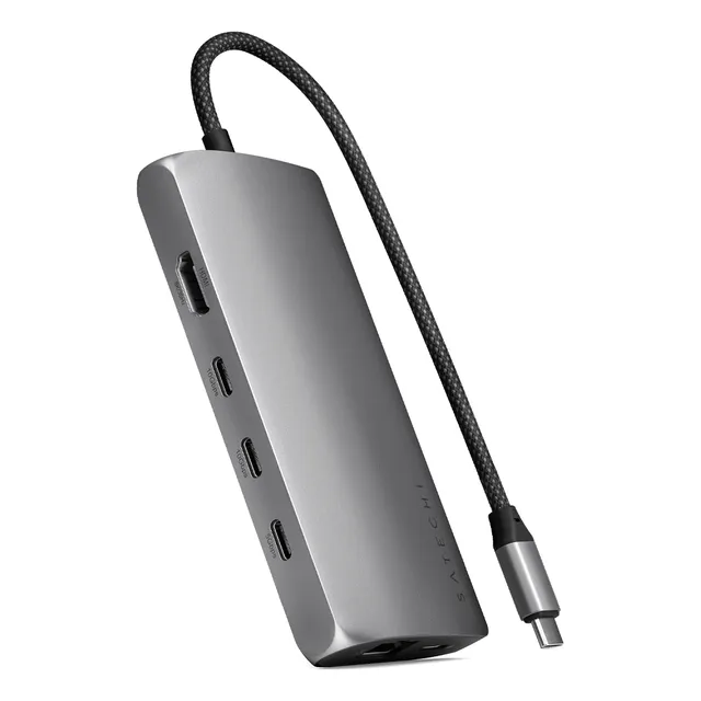 Hub Adaptador Satechi Multipuerto Usb-c 8k Con Ethernet V3