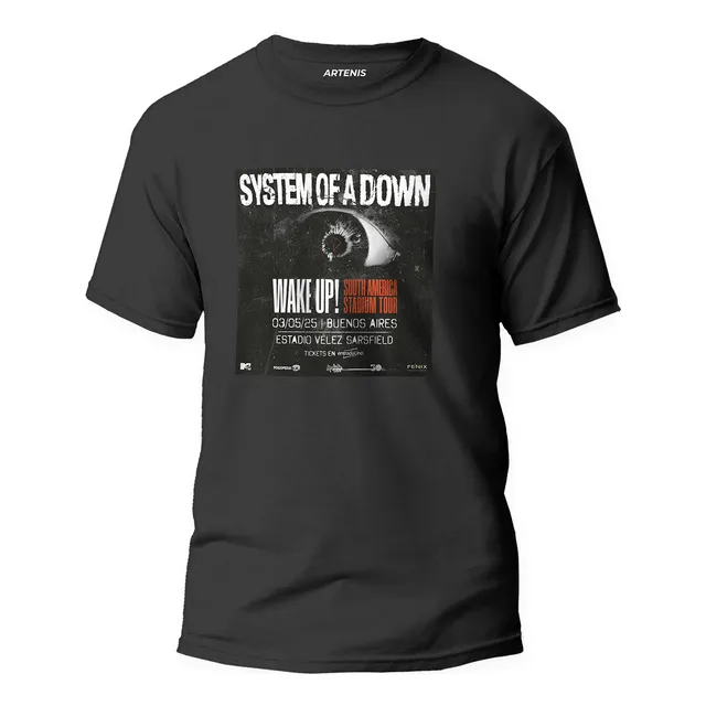 Remera System Of A Down Argentina 100% Algodón Unisex