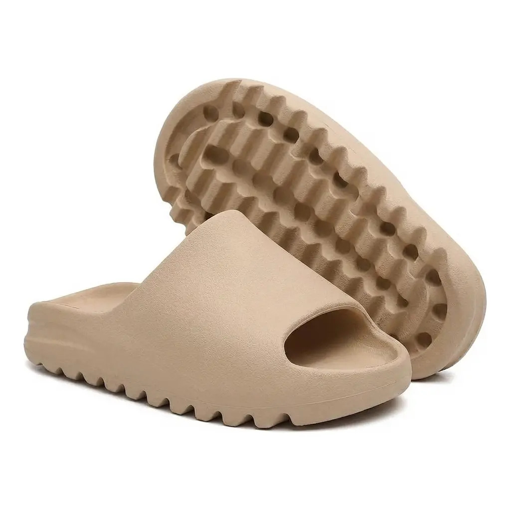Chinelo Slide Nuvem Ortopédico Leve Confortável Unissex Bege 40/41