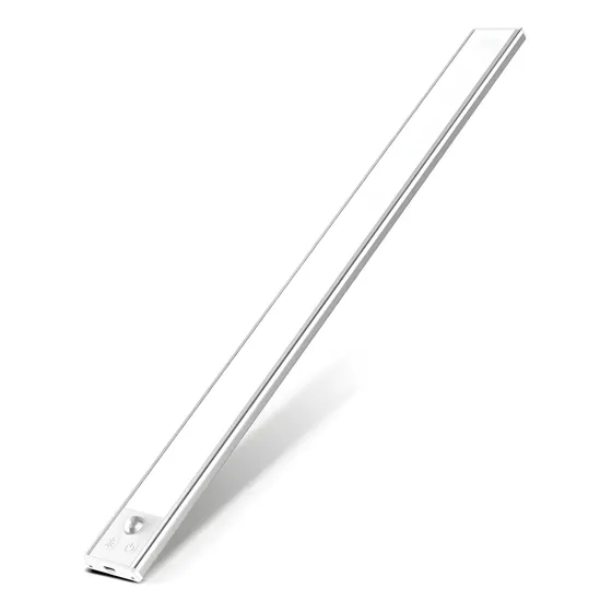 2 Listónes Led Sensor Movimiento 40cm Recargabl Candela 7402