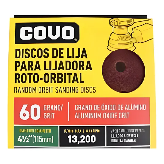 Disco Lija Roto-orbital 4.5'' 60 Grano Cv-fsp-1560