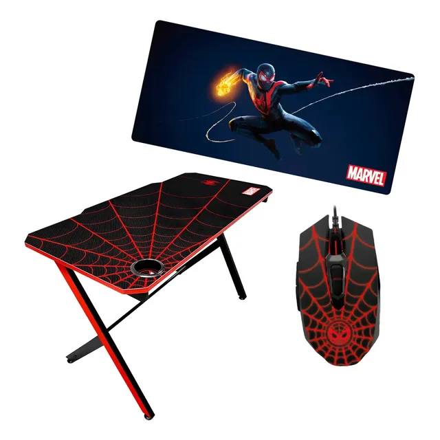 Escritorio Gamer Marvel Spider Man + Mouse + Mouse Pad Xxl
