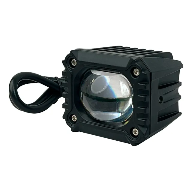 Faro Led Transformer Cuadrado Luz Blanca Y Amarilla