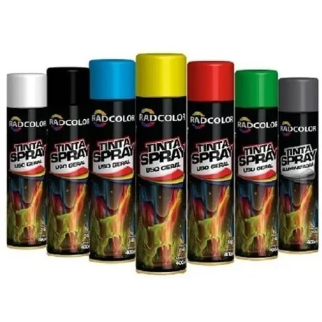 3 Unidades Tinta Spray Todas As Cores Uso Geral E Automotivo