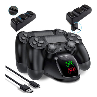 Estación De Carga Dual Para Joystick Ps4 Indicador Led Estación De Carga Dual Para Joystick Ps4 Indicador Led