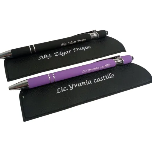 Bolígrafo Lapicero Con Estuche Ambos Personalizados Lujo