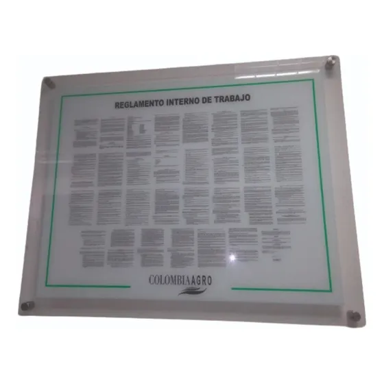 Carteleras Informativas Vitrinas Ascensor Acrílico Corcho