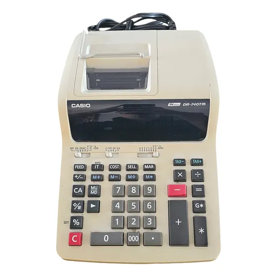 Sumadora Impresion En Rollo Casio Dr-140tm