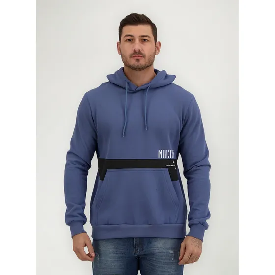 Moletom Nicoboco Canguru Ilítia Azul