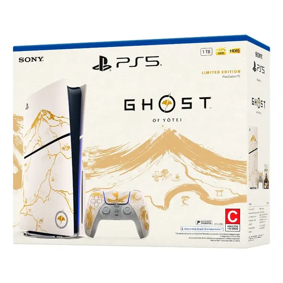 Consola Playstation 5 Edición Limitada Gold Ghost Of Yotei Dorado | Cuotas sin interés