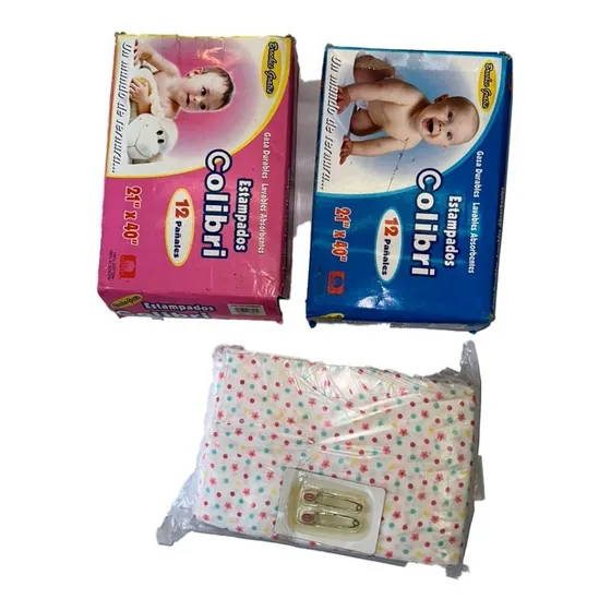 12 Pañales De Tela Colibri 100% Originales A Niñas Y Niños